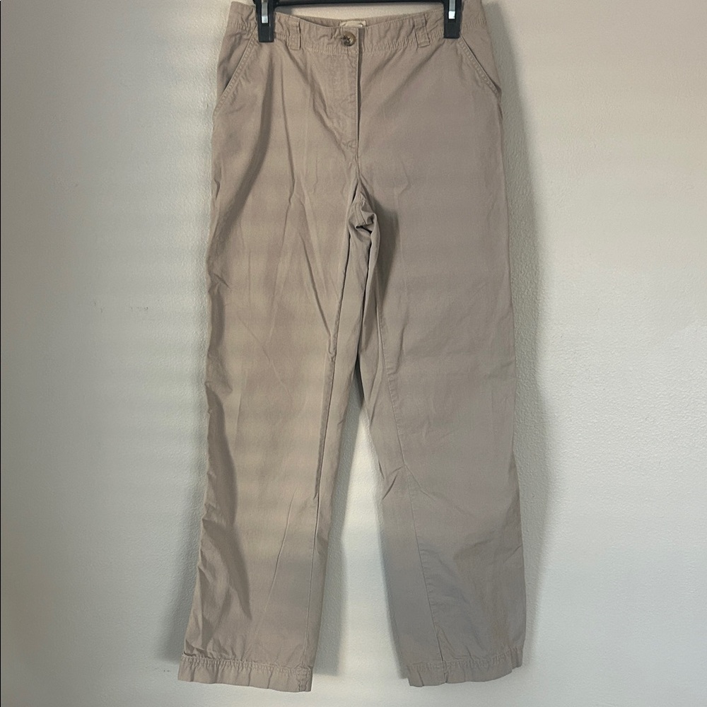L.L. Bean Women's Straight Leg Pants - Tan Size Medium Tall